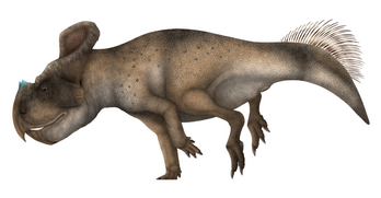 Life restoration of Protoceratops hellenikorhinus