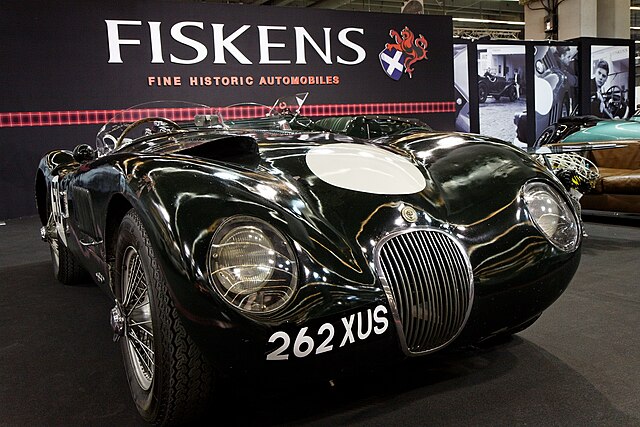 Jaguar placed second with its C-Type