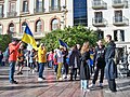 Concentración por Ucrania en la plaza de la Constitución, 2024-02-24.