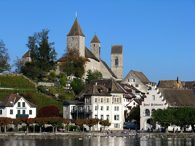 Rapperswil Castle and Altstadt of Rapperswil located at Lake Zürich, Switzerland