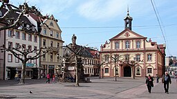 Rastatt Marktplatz mit Rathaus