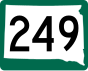 Autobahn 249 Markierung