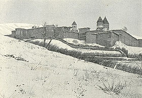 Mănăstirea în anii 1900.