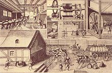 Salt production in Halle, Saxony-Anhalt (1670) Salzproduktion-Halle.jpg