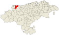 Location within Cantabria