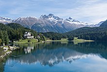 Le lac et la chaîne de Livigno