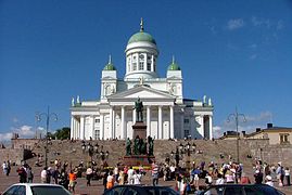 La Plaza del Senado y la Catedral de Helsinki