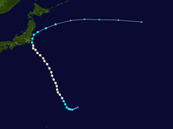 颱風珊珊的路徑圖