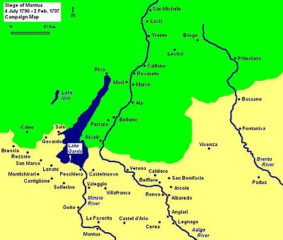 Siege of Mantua campaign map
