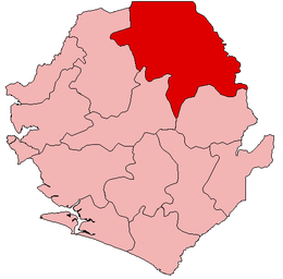 District de Koinadugu - Localisation