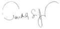 Claudia Schiffer aláírása