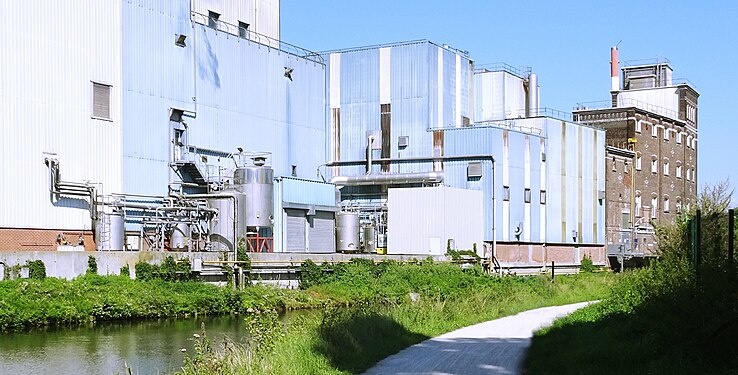 Lesaffre group factories (silos), in Marcq-en-Barœul.- France