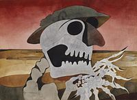 Edward Burra's anti-war Skull in a Landscape (1946), Imperial War Museum, London Skull in a Landscape Art.IWMART15554.jpg