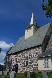 Slidredomen church building in Vestre Slidre, Oppland, Norway