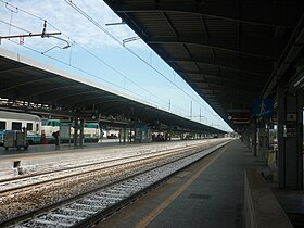 Illustratives Bild des Bahnhofsabschnitts Venedig-Mestre