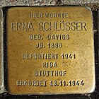 Stolperstein Ahaus Wallstraße 3 Erna Schlösser.jpg