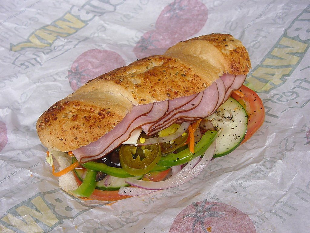 Subway 6-inch Ham Submarine Sandwich