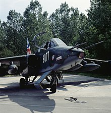 Czech Republic Su-25K in 1994. Sukhoi Su-25K, 8077 van de Tsjechische luchtmacht 2193-006-082 0011.jpg