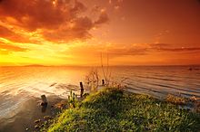 Tramonto sul lago Naivasha