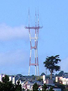 Sutro Tower, a well-known San Francisco landmark featuring an uncommon 3-legged design Sutro Tower.jpg