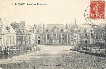 Carte postale du château en 1907.