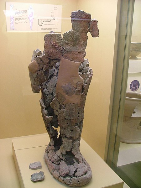 File:Terracotta casting mould for a statue of Apollo. AGMA.jpg