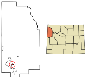 Teton County Wyoming Incorporated and Unincorporated areas Jackson Highlighted 5640120.svg