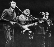 The Association performing at the Monterey Pop Festival. From left: Terry Kirkman, Larry Ramos, Russ Giguere, Jim Yester, Brian Cole. The Association Monterey Pop Festival.png