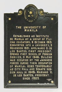 The University of Manila NHCP Historical Marker.png