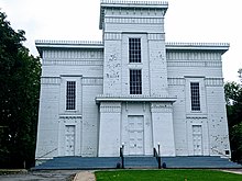 Historic Church on the National Historic Landmark register, Sag harbor - Egyptian revival style The Whalers Church 03.jpg