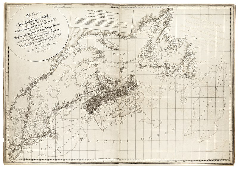 File:The coast of Nova Scotia, New England, New York, Jersey, the Gulph and River of St. Lawrence. The Islands of Newfoundland, Cape Breton, St. John, Antecosty, Sable &c. and soundings thereof RMG K0417.jpg