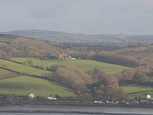 The derelict manor house of Iscoed overlooking Ferryside - geograph.org.uk - 1048076.jpg