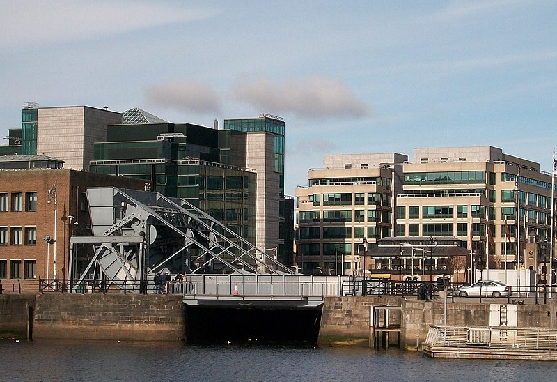 File:The drawbridge at the entrance to George's Dock - geograph.org.uk - 1734387.jpg
