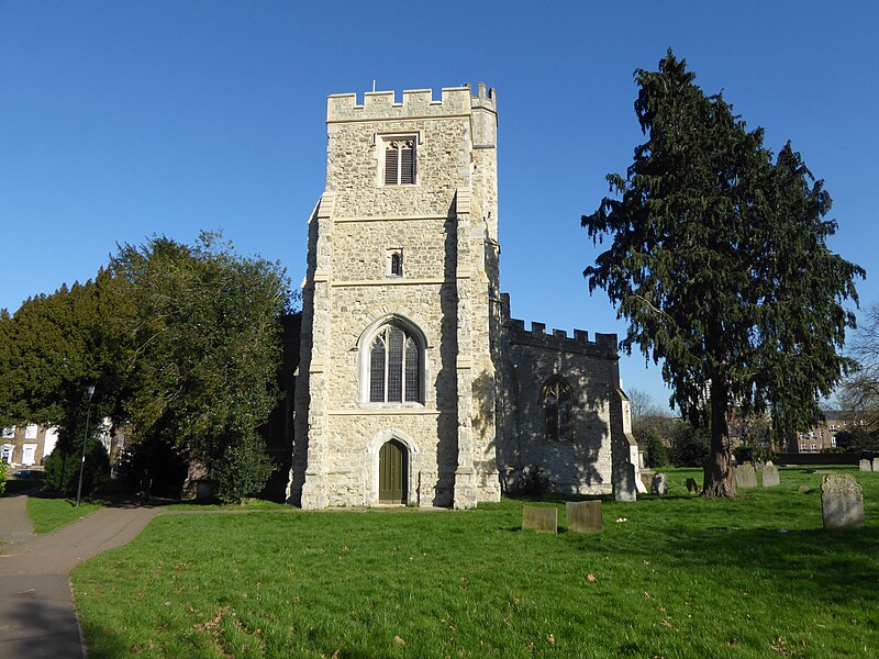 File:The west tower of All Saints Church, Edmonton - geograph.org.uk - 5314698.jpg