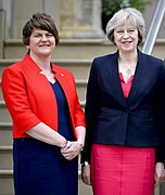 Theresa May and FM Arlene Foster.jpg