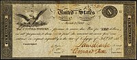 Unissued series of 1815 $10 Treasury Note from the War of 1812 Tnote1812.jpg