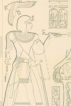 Скица на изображение от гробницата на Рамзес VII
