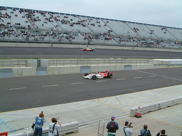 Takagi competing at Rockingham Motor Speedway during the 2002 CART season.