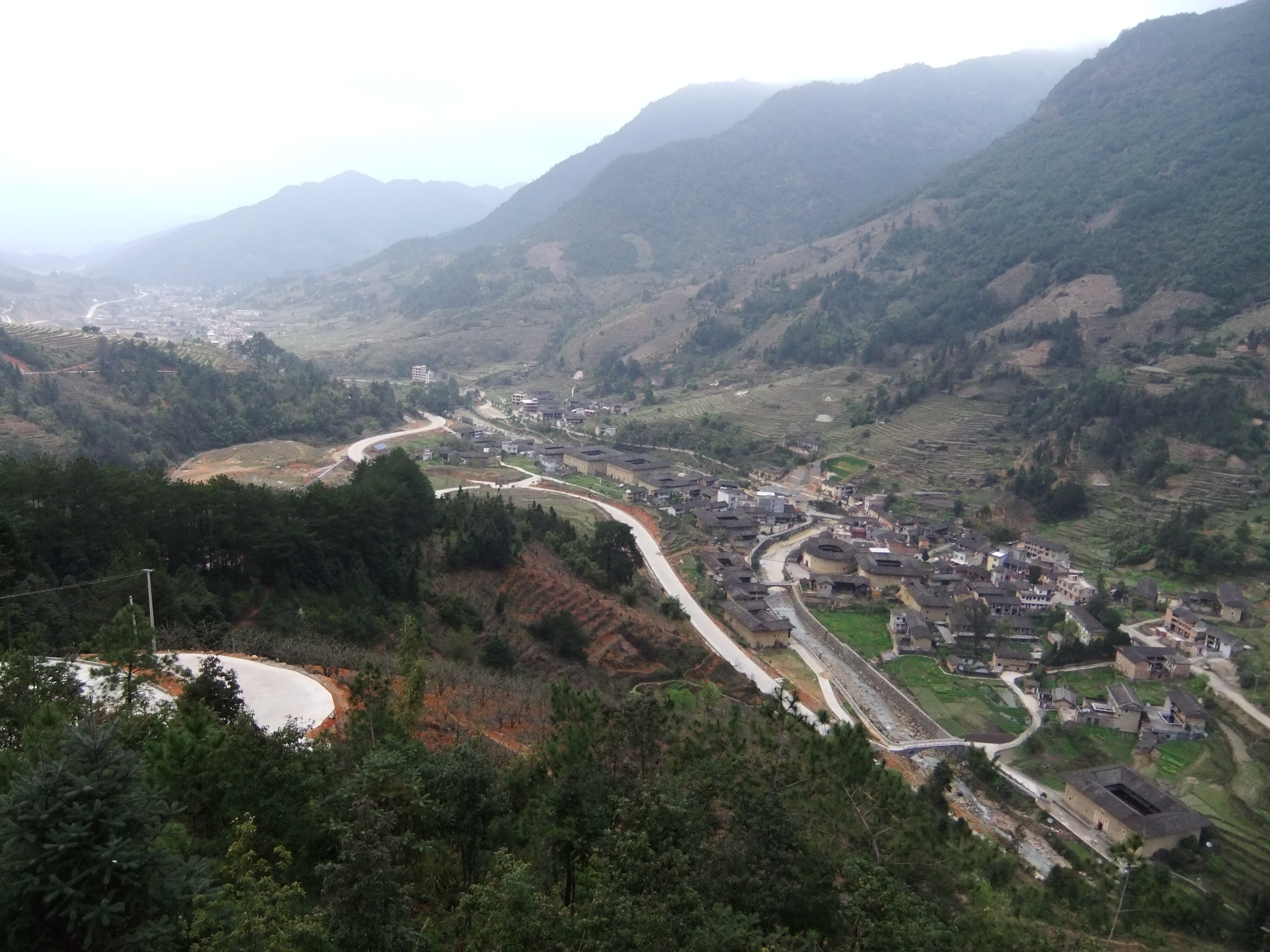 Tulou de Fuquiém - Mapa - Inland Fujian, Fujian, China