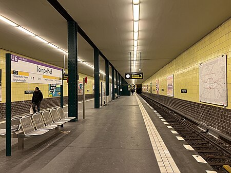 U Bahnhof Tempelhof, Bahnsteig, 16 07 2022