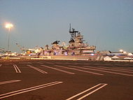 At her permanent berth in San Pedro after opening as a museum ship, 19 August 2012