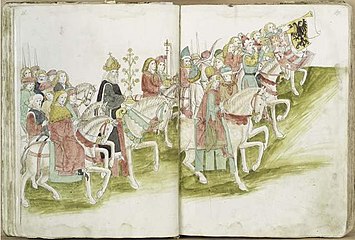 Тържествено пристигане на крал Сигизмунд със свитата си (1464)