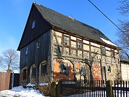 Dorfstraße in Neustadt in Sachsen