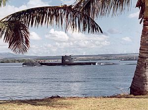 USS Tang entering Pearl Harbor