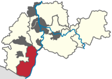 Lage des Landkreises Germersheim in der Metropolregion Rhein-Neckar