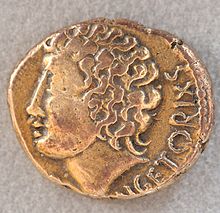 Gold stater of Vercingetorix, Cabinet des Medailles. Vercingetorix stater CdM.jpg
