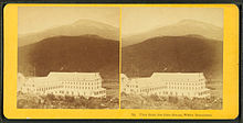 Kilburn Brothers.jpg tarafından Glen House, White Mountains'tan görünüm