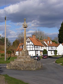 East Hagbourne, Oxfordshire, used as the location for the village of Devesham Village cross East Hagbourne.JPG