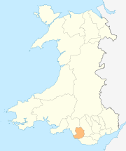 Wales Bridgend locator map.svg