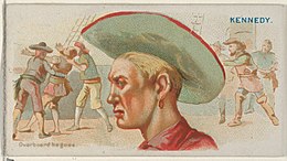 Walter Kennedy, Overboard He Goes, from the Pirates of the Spanish Main series (N19) for Allen & Ginter Cigarettes MET DP835044.jpg